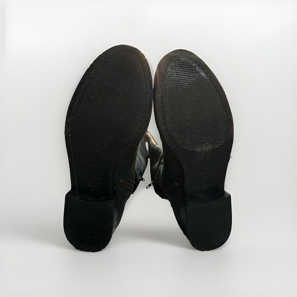 Boden Black Leather Knee High Riding Boots Classic Equestrian Style Size 6 EU 37 - Picture 4 of 11